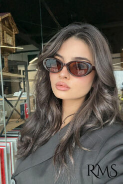 Butik KAHVE RENGİ GÜNEŞ GÖZLÜĞÜ deri kılıf - silme bezi hediyeli