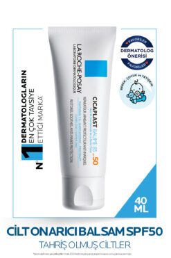 La Roche Posay Cicaplast Baume B5 SPF50+ Güneş Koruyucu İçeren Onarıcı Bakım Kremi 40ml