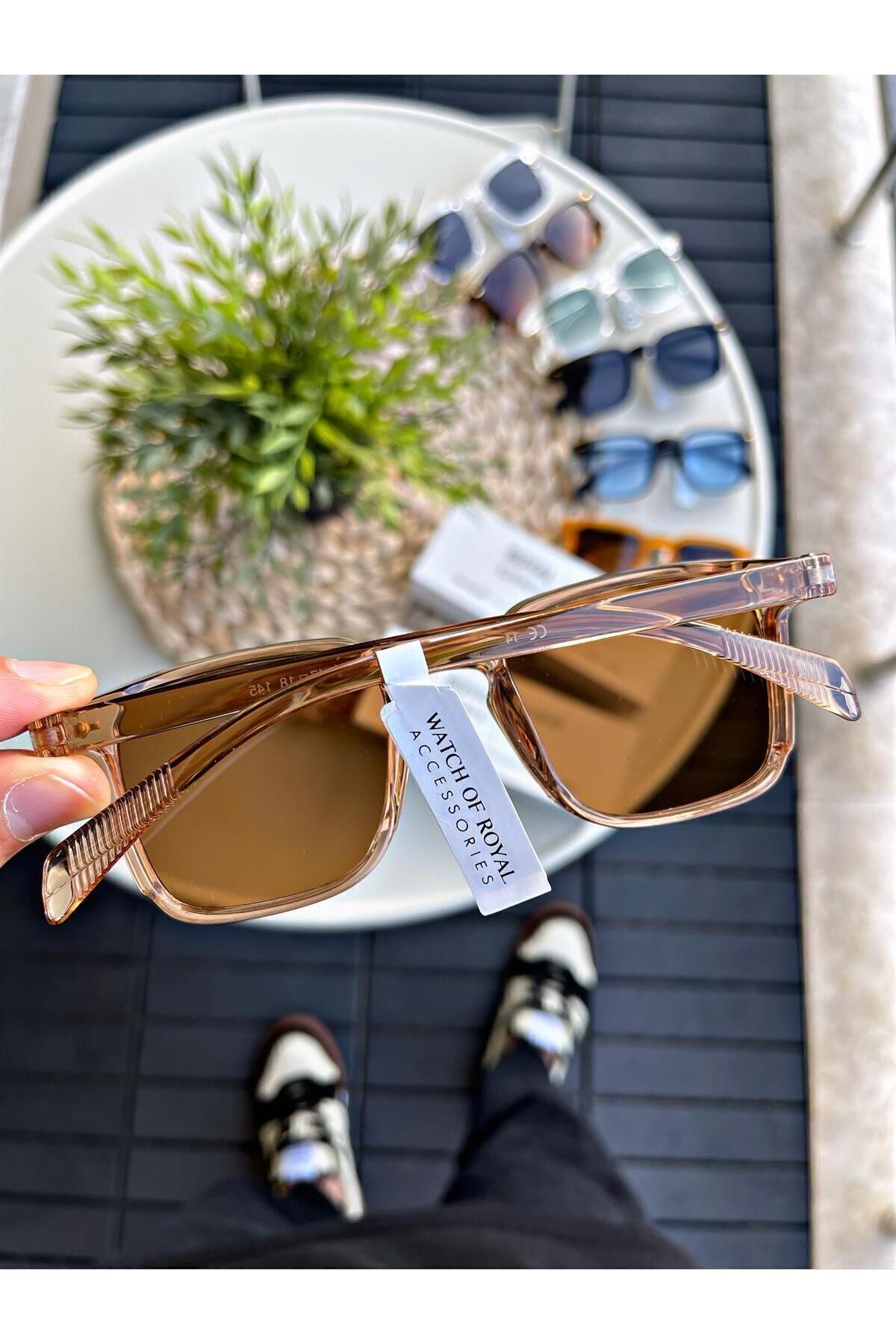 WATCHOFROYAL Güneş Gözlüğü Kadın & Erkek Uv400 Cam Ce Belgeli Rose Lorraınew - Görsel 2