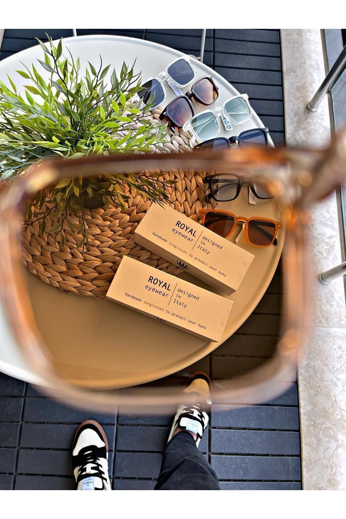 WATCHOFROYAL Güneş Gözlüğü Kadın & Erkek Uv400 Cam Ce Belgeli Rose Lorraınew - Görsel 3