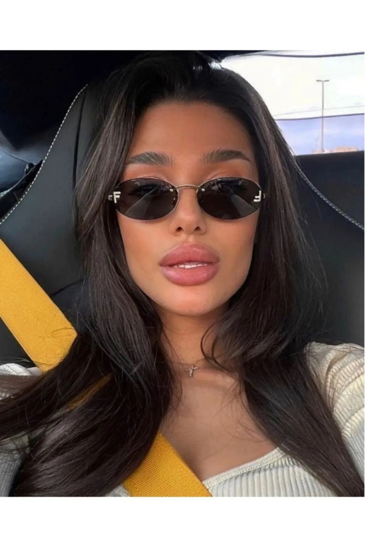 Nilu Moda OVAL TASARIM KADIN GÜNEŞ GÖZLÜĞÜ - Görsel 3