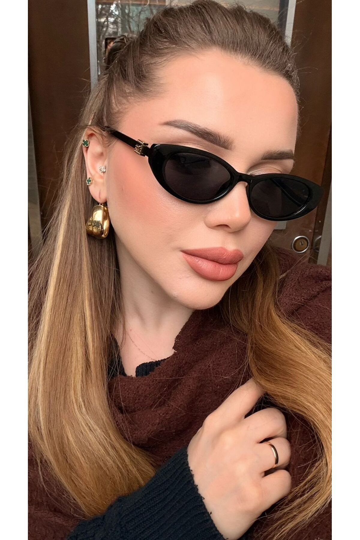ZENIT GG SİYAH RENKLİ CATEYE KADIN GÜNEŞ GÖZLÜĞÜ | 56 EKARTMAN