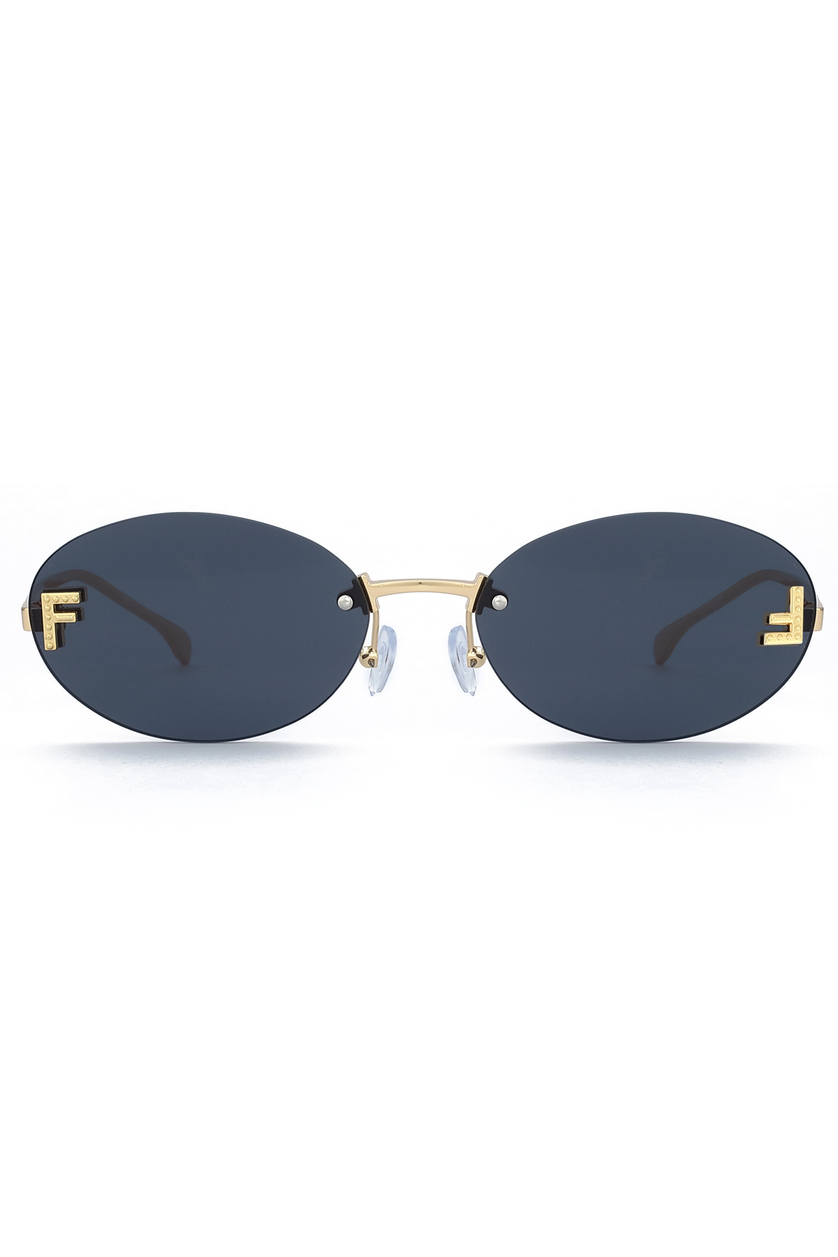 Nilu Moda Oval Tasarım Güneş Gözlüğü - Siyah Cam - Görsel 3