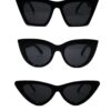 Kinary Uv400 Koruyucu Cat Eye Kadın Güneş Gözlüğü 3'lü Fırsat Seti