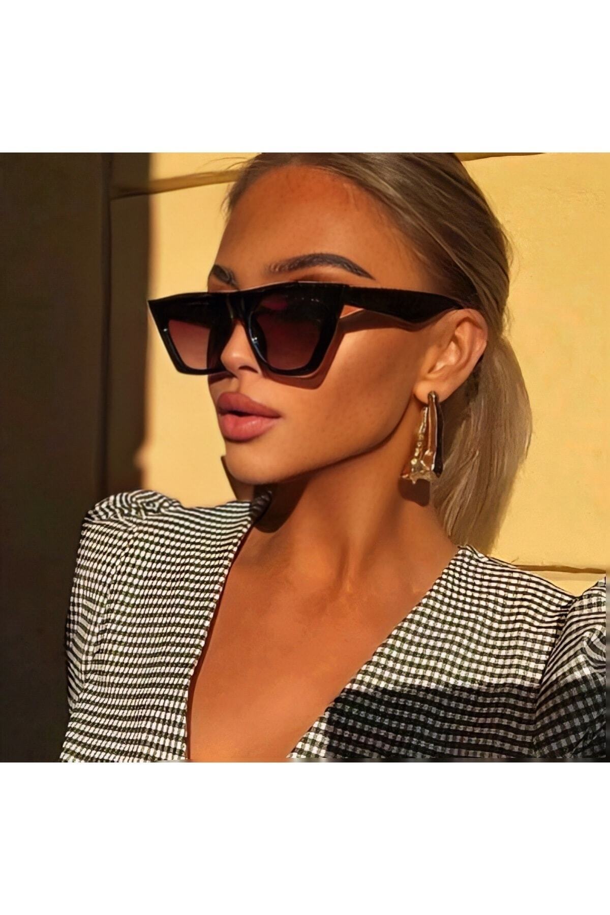 Kinary Uv400 Koruyucu Cat Eye Kadın Güneş Gözlüğü 3'lü Fırsat Seti - Görsel 2