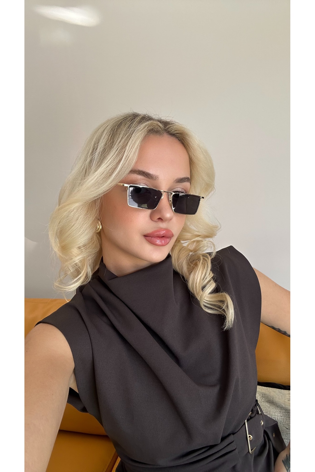 Angel Eyes Siyah Vintage Kadın Güneş Gözlüğü Yw-0010e - Görsel 3