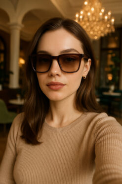 Kinary Uv400 Koruma En Trend Güneş Gözlüğü Kahverengi Parlak 2043