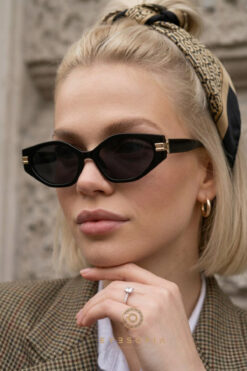 Eyesofia Mila Lath Siyah Kadın Güneş Gözlüğü