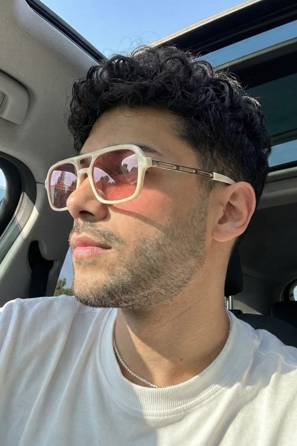 Eyesofia Swanky White Breeze Pink Uv400 Filtreli Ultra Hafif Güneş Gözlüğü - Görsel 3