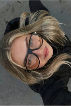 REN EYEWEAR Sepia Air Unisex Siyah Çerçeve Nude camlı Pilot Güneş Gözlüğü | UV400 Koruma