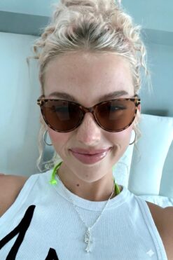 REN EYEWEAR Frida Cat Leopar Yeni Sezon Kadin Güneş Gözlüğü /