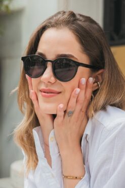 Monvago Mv 19886-4 Siyah Oval Unisex Güneş Gözlüğü