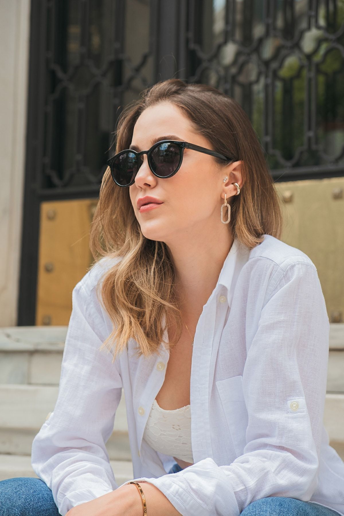 Monvago Mv 19886-4 Siyah Oval Unisex Güneş Gözlüğü - Görsel 2