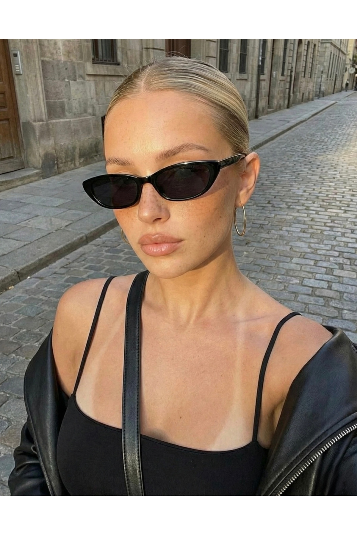 Goldmine Bella Vintage Cat Eye Güneş Gözlüğü Siyah - Görsel 2