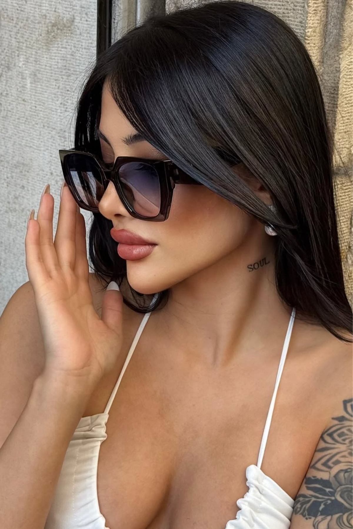 Zzla Praba Kadın Siyah Geçişli UV400 Korumalı Güneş Gözlüğü - Görsel 3