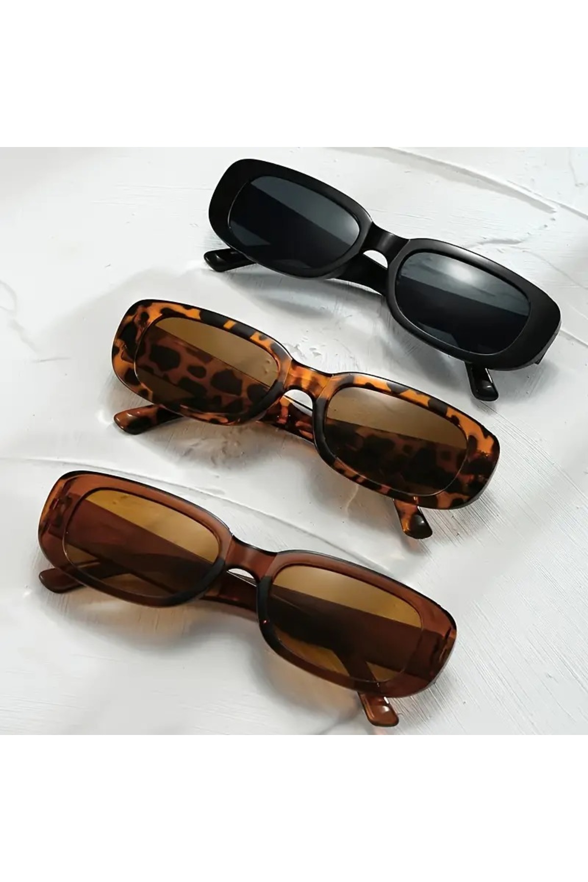 Nilu Moda 3'Lü Set Moda Retro Gözlük