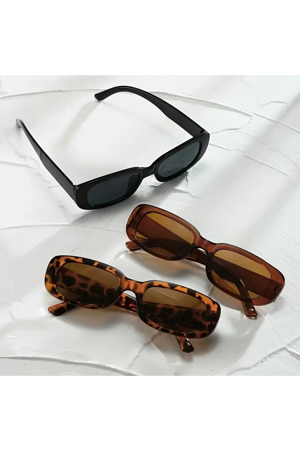 Nilu Moda 3'Lü Set Moda Retro Gözlük - Görsel 2