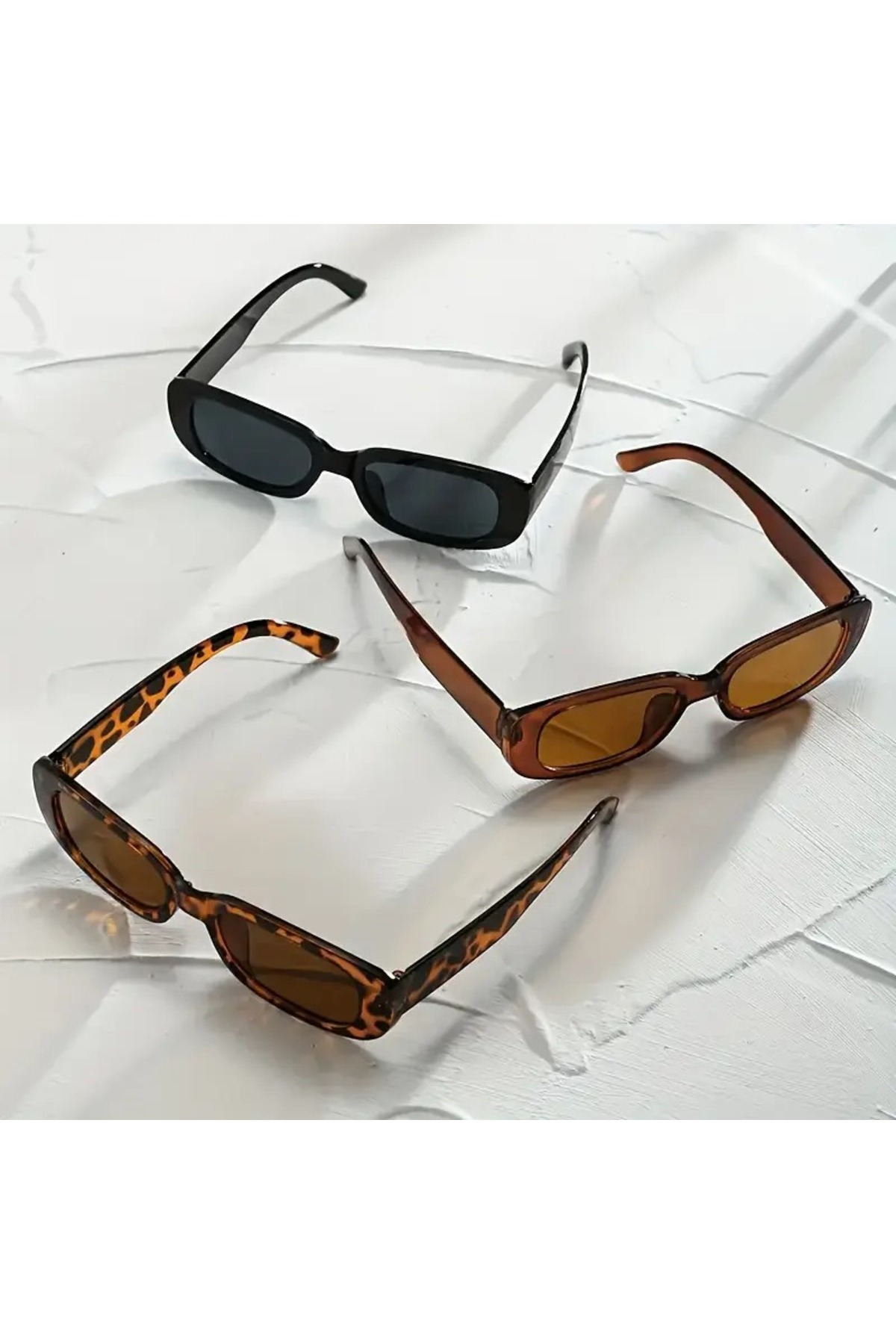 Nilu Moda 3'Lü Set Moda Retro Gözlük - Görsel 3