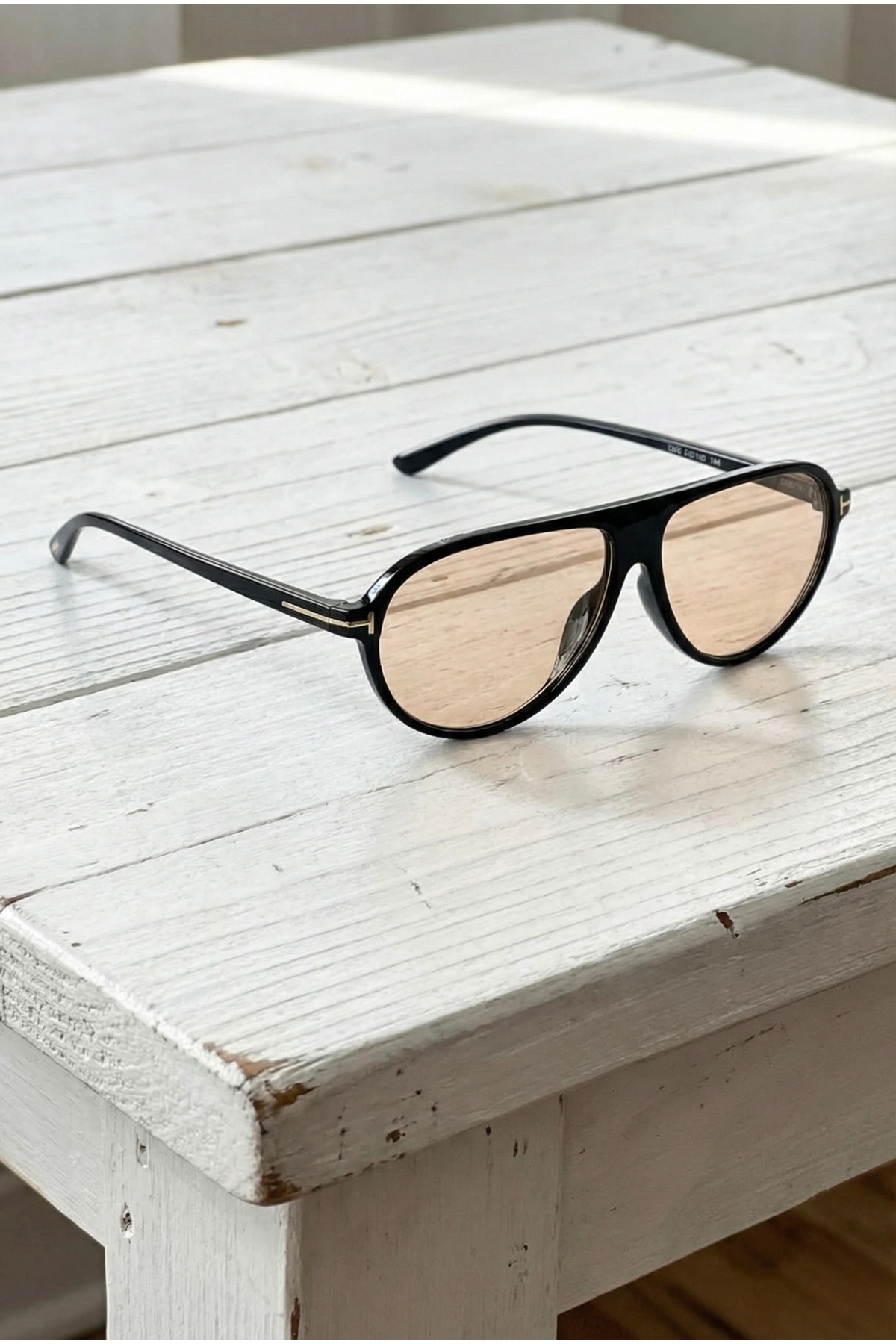 LOOKUP GÜNEŞ GÖZLÜĞÜ UV400 KORUMALI PİLOT SİYAH ÇERÇEVE NUDE CAM UNİSEX KILIF VE SİLME BEZİ HEDİYELİ - Görsel 3