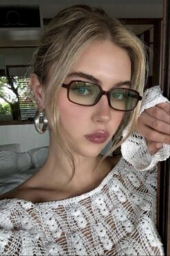 REN EYEWEAR Bloom Kare Güneş Gözlüğü - Siyah Ince Çerçeve Şık unisex Model – Uv400 Koruma