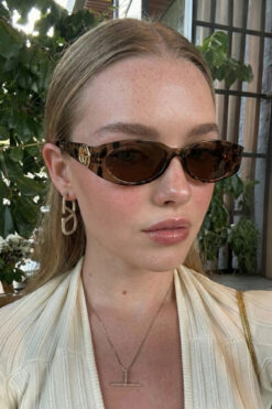 MACERATİ Geranyy Leopar Kahverengi Uv400 Korumalı Ultra Hafif Kadın Güneş Gözlüğü