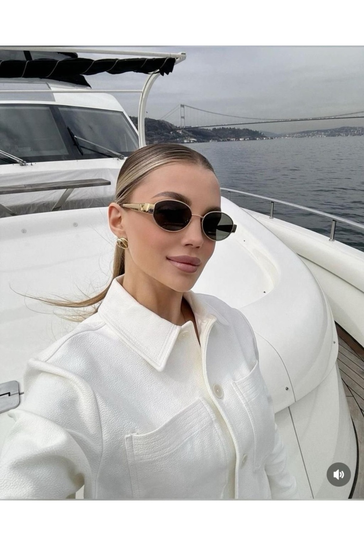 LOOKUP Güneş Gözlüğü Unisex Yeni Sezon UV400 Korumalı Tarz Kılıf Ve Silme Bezi Hediyeli - Görsel 2