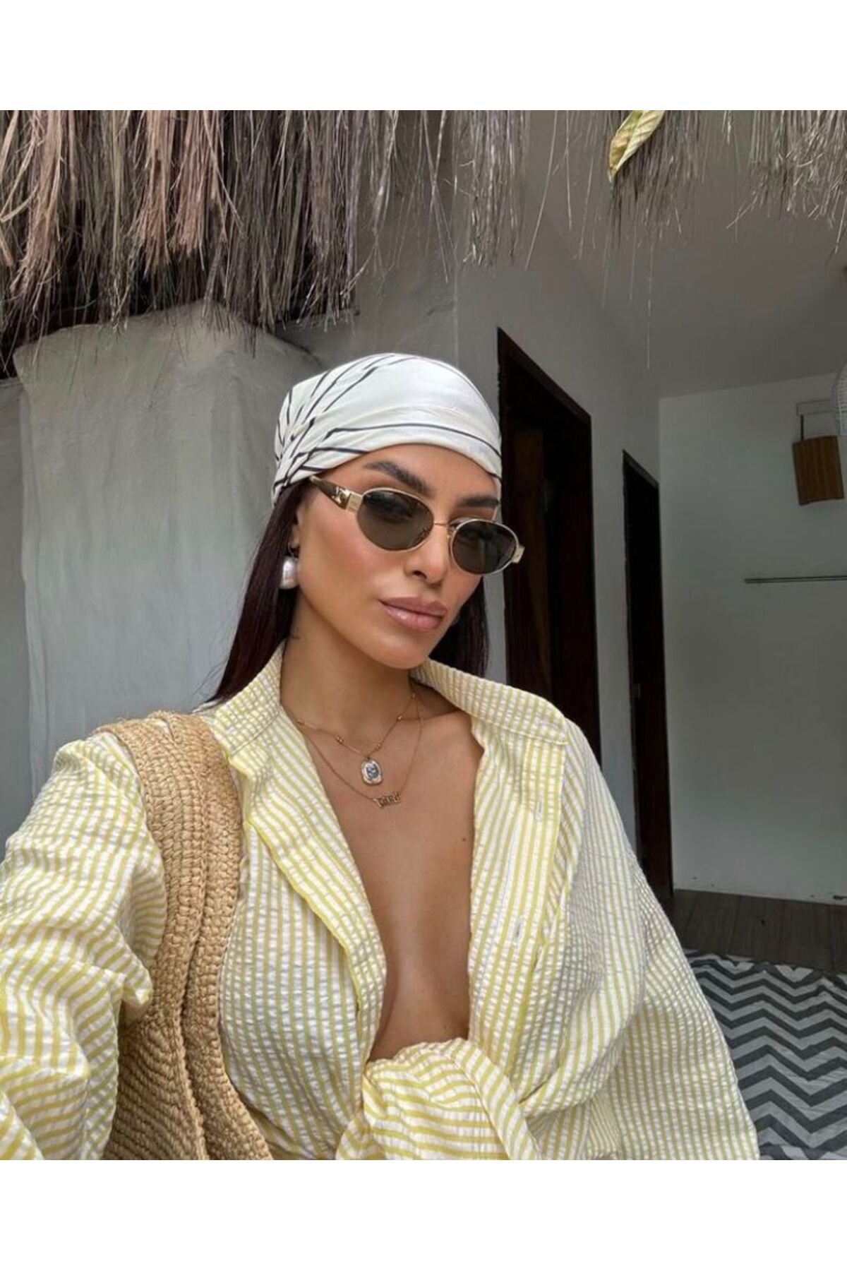 LOOKUP Güneş Gözlüğü Unisex Yeni Sezon UV400 Korumalı Tarz Kılıf Ve Silme Bezi Hediyeli - Görsel 3