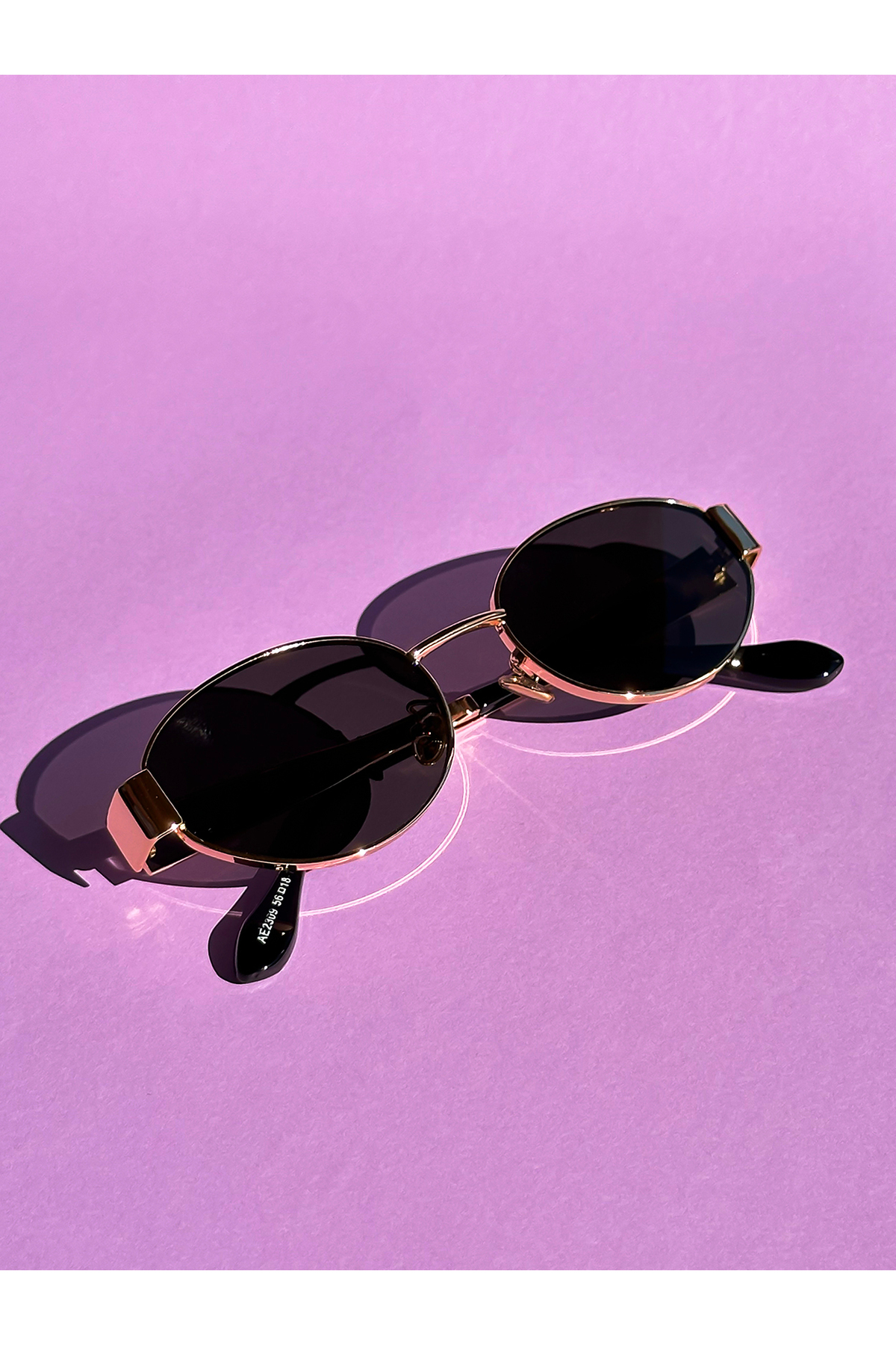 BRILLIAEYEWEAR Nadia Metal Tasarım Güneş Gözlüğü Uv-400 Korumalı Cam - Görsel 2