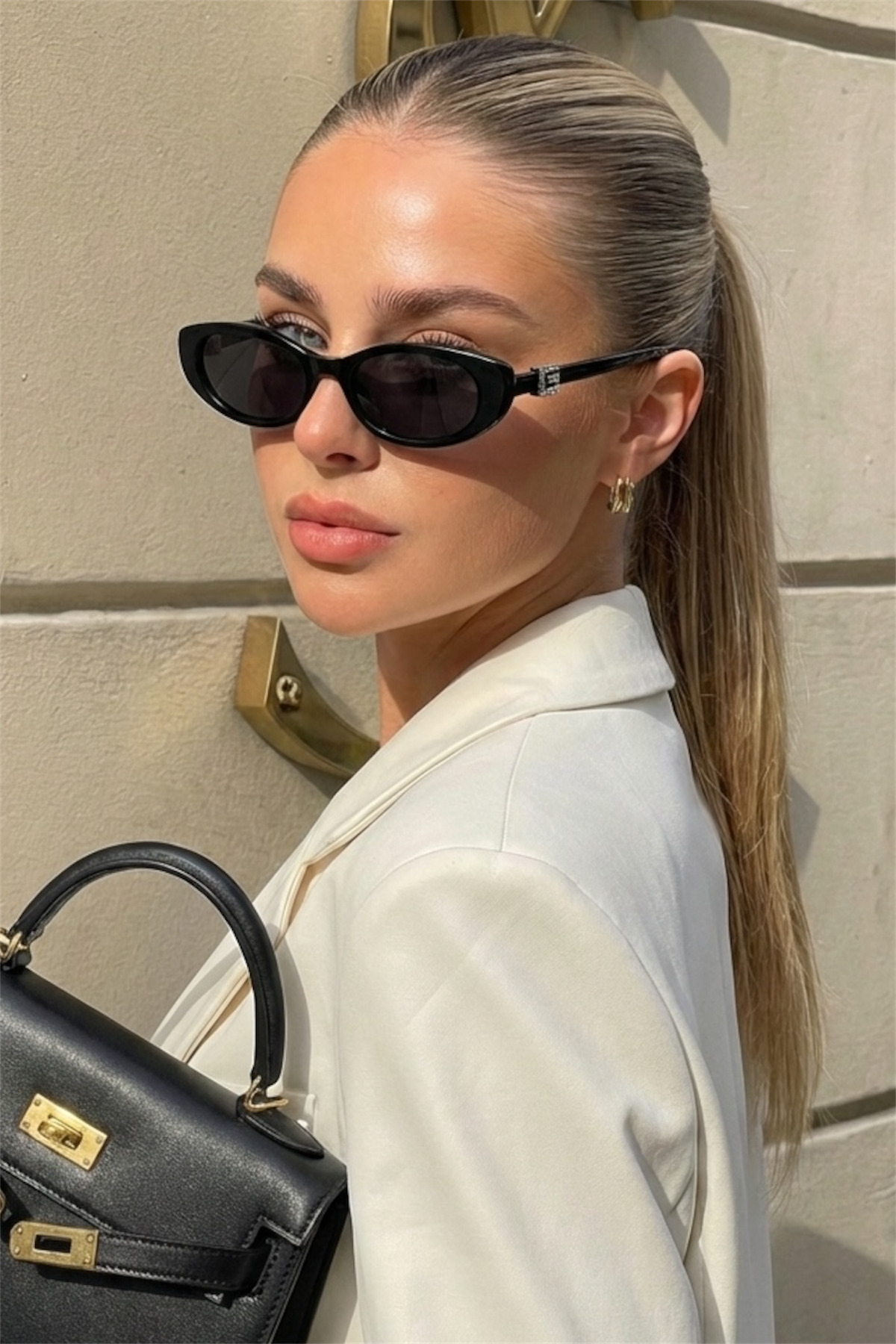 MACERATİ Garden Slim Siyah Uv400 Korumalı Ultra Hafif Siyah Kadın Güneş Gözlüğü