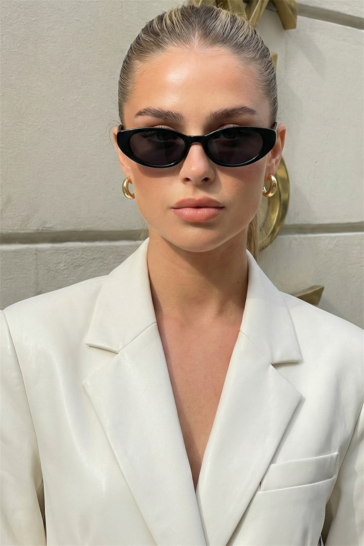 MACERATİ Garden Slim Siyah Uv400 Korumalı Ultra Hafif Siyah Kadın Güneş Gözlüğü - Görsel 3