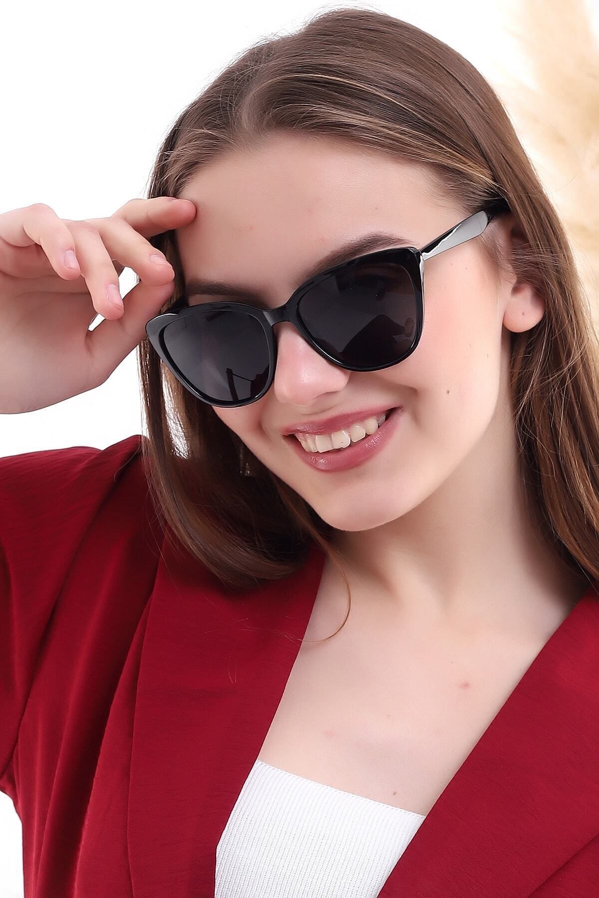 Della Pianto Kadın Bianca Siyah Güneş Gözlüğü - Görsel 3