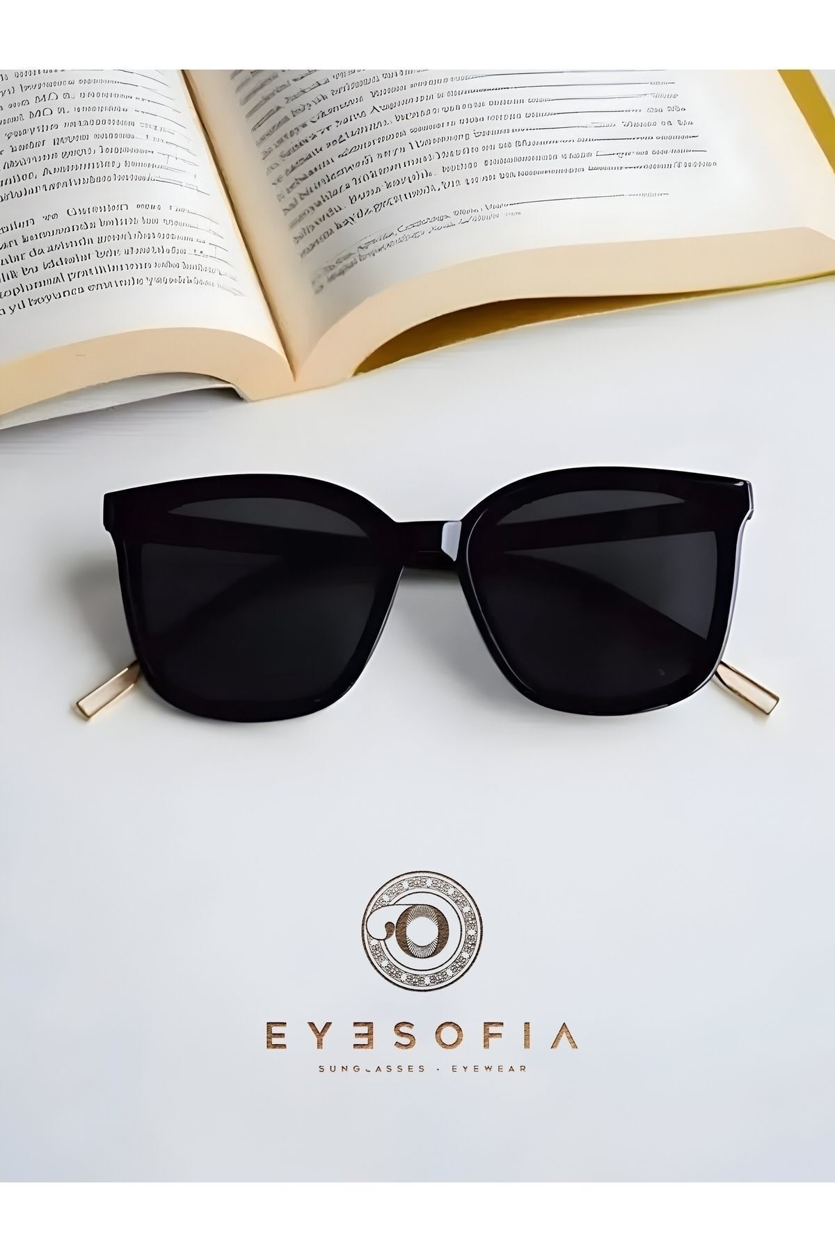 Eyesofia Jutem Kadın Siyah Güneş Gözlüğü