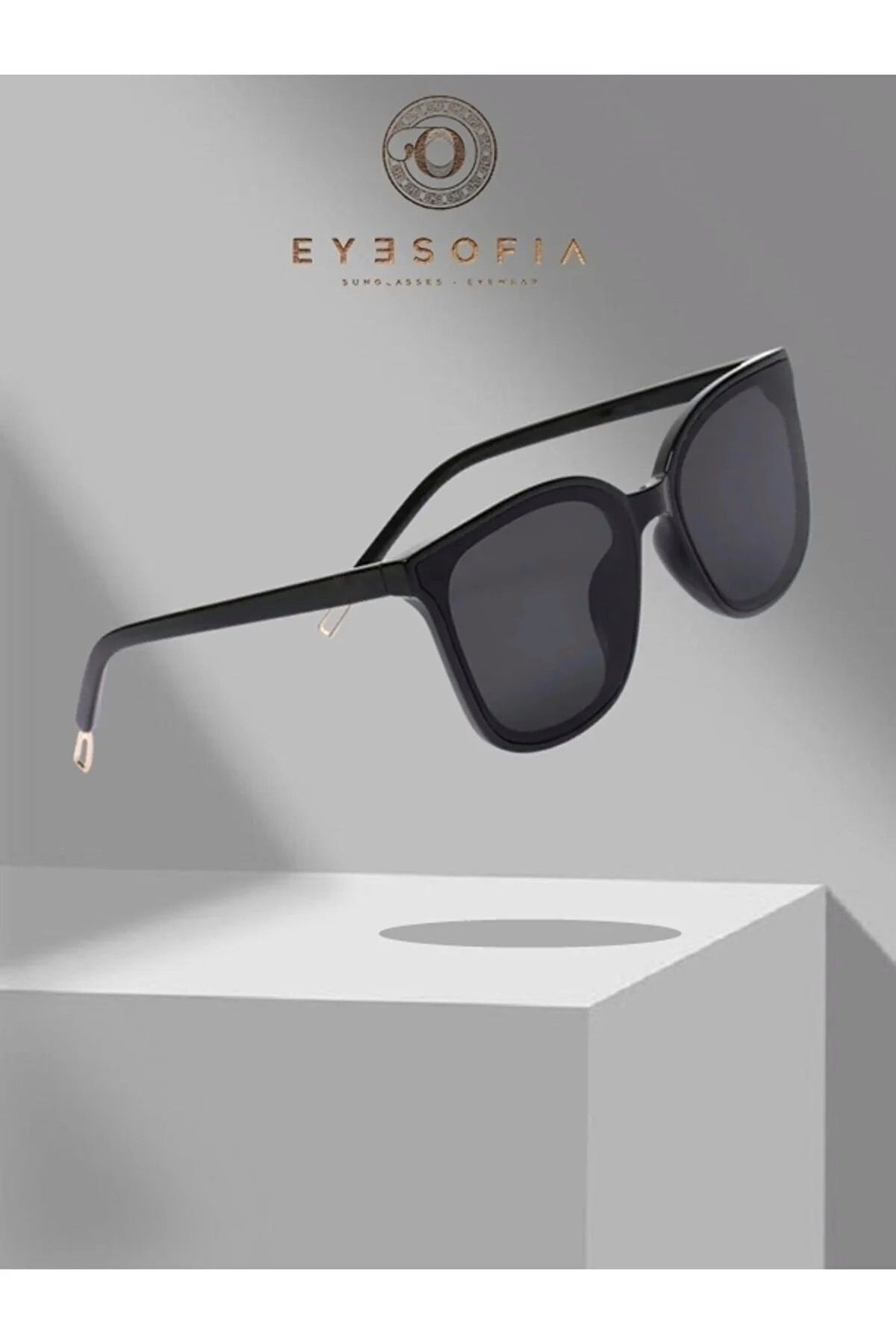 Eyesofia Jutem Kadın Siyah Güneş Gözlüğü - Görsel 2