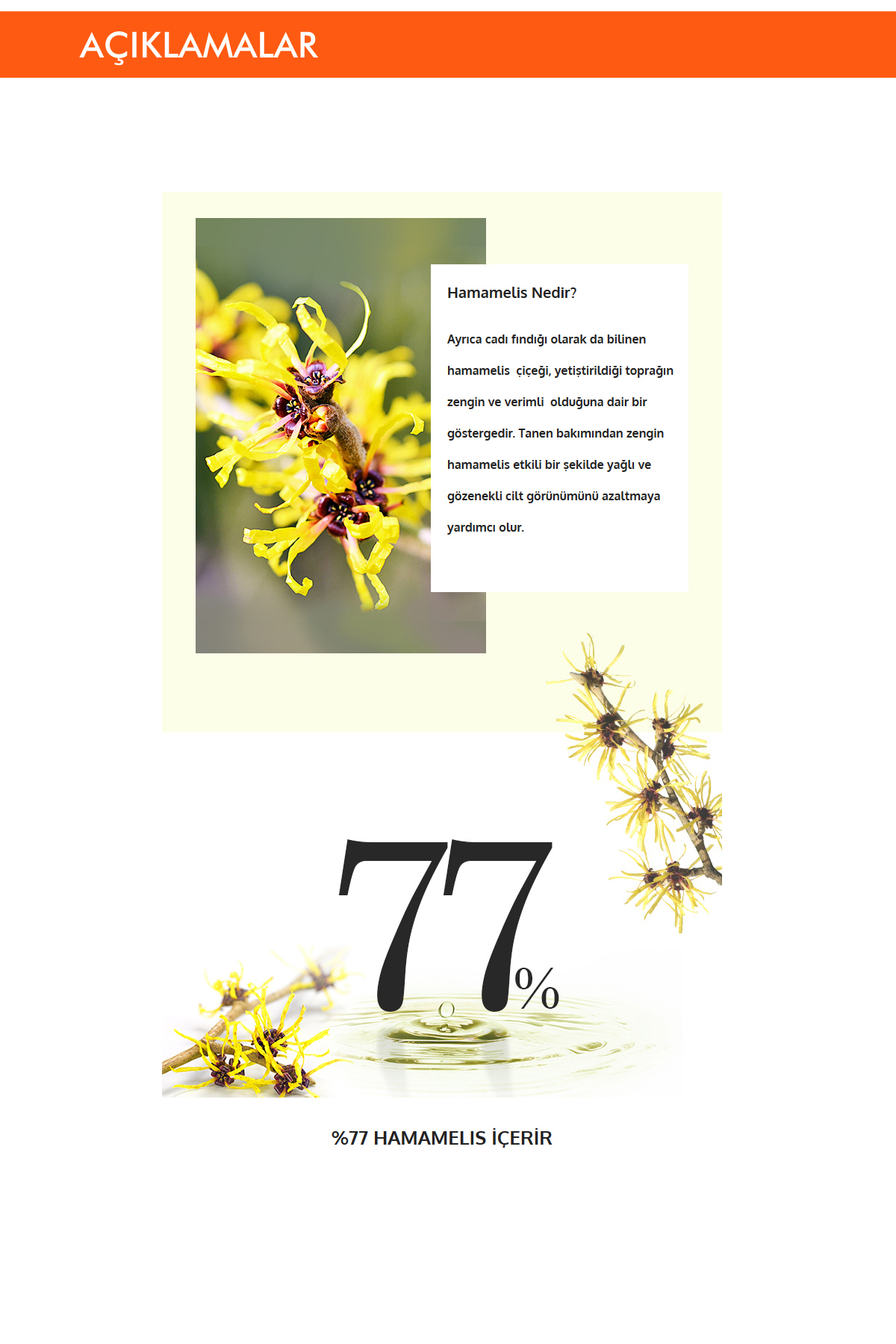 Missha Hamamelis Özlü Yağlanma Ve Gözenek Karşıtı Bakım Sunan Nemlendirici Krem A'pıeu Hamamelis Cream - Görsel 3