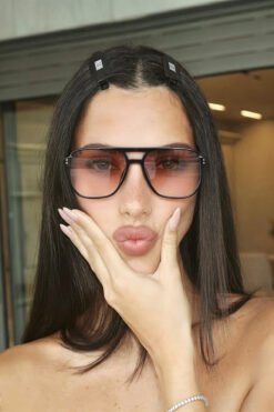 REN EYEWEAR Jase Kare Degrade Camlı Güneş Gözlüğü Kadın Güneş Gözlüğü