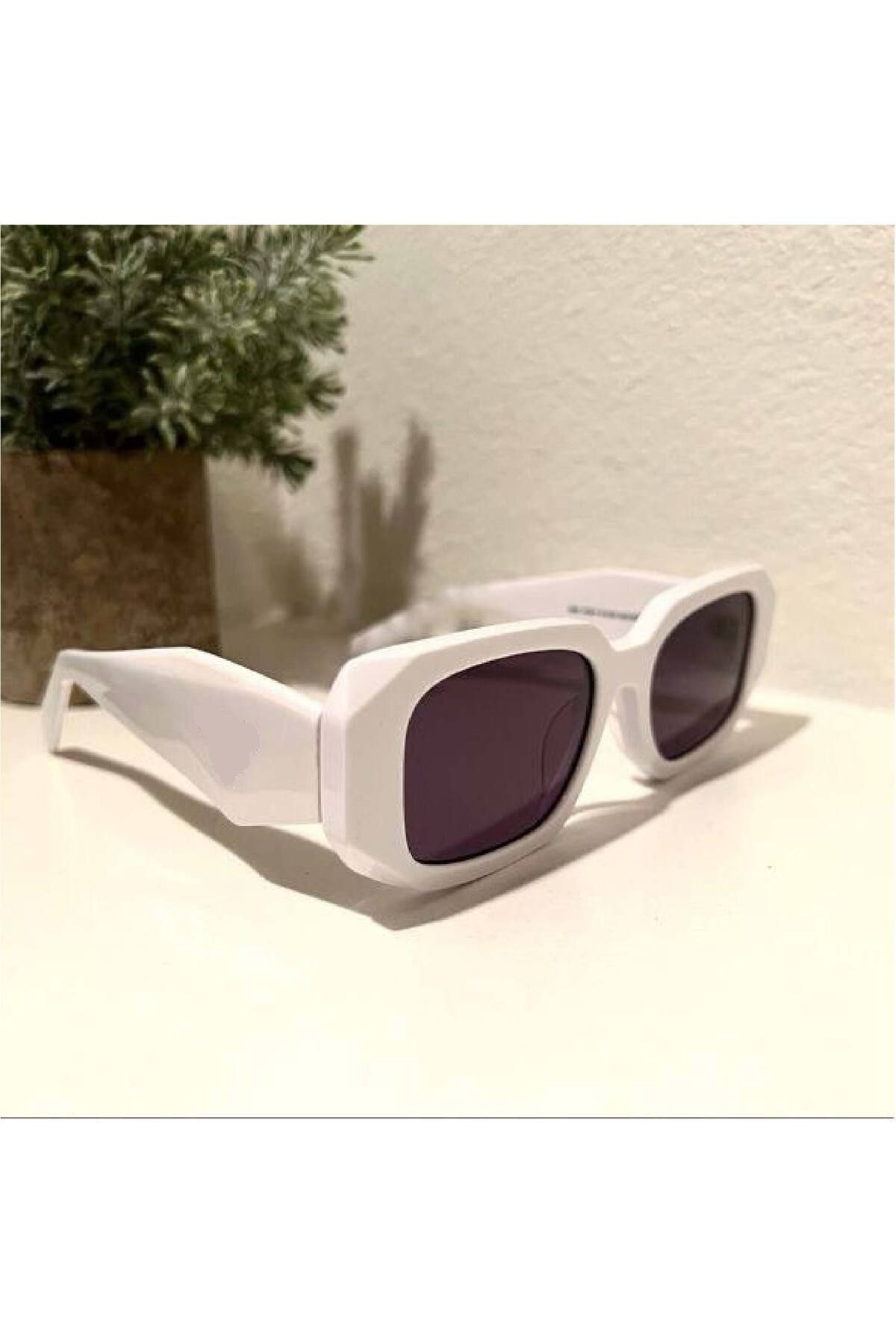 KAMPANİX YENİ SEZON MUADİL SYMBOLE MODEL BEYAZ RENK TREND GÜNEŞ GÖZLÜĞÜ - Görsel 3