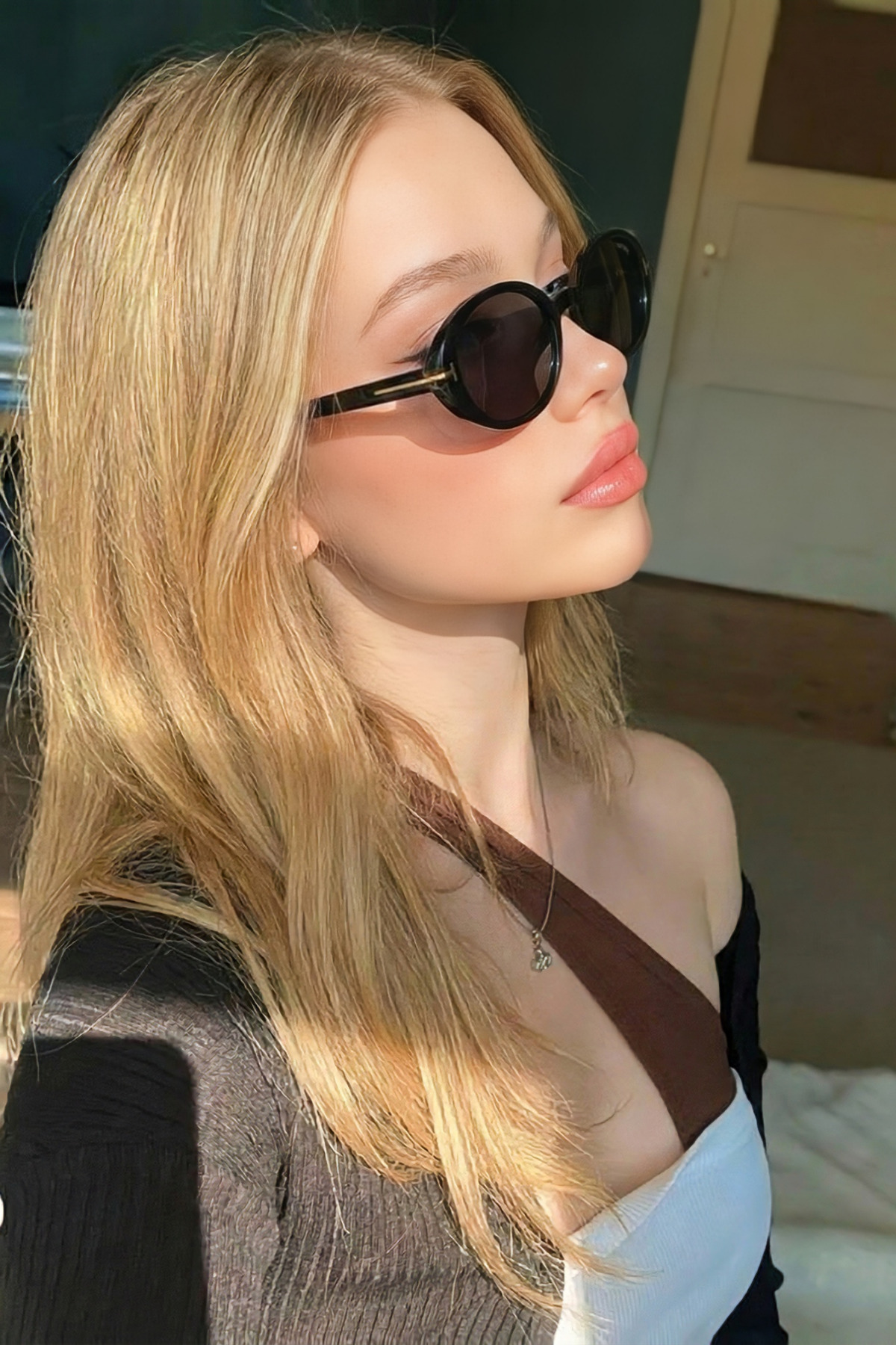 Eyesofia Pearly Cat Eye Siyah Güneş Gözlüğü - Görsel 3