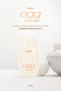 Missha Cilde Aydınlık ve Pürüzsüz Görünüm Kazandıran Gözenek Karşıtı Krem A'PIEU Egg Pha Pore Cream