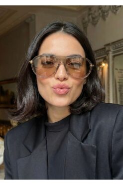 LOOKUP GÜNEŞ GÖZLÜĞÜ UV400 KORUMALI PİLOT KAHVE ÇERÇEVE CAM UNİSEX YENİ SEZON KILIF VE SİLME BEZİ HEDİYELİ