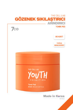 The Cell Lab Gözenek Sıkılaştırıcı | Ölü Deri Arındırıcı ve Yoğun Nemlendirici Tonik Ped Lacto-PDRN (80 ADET)