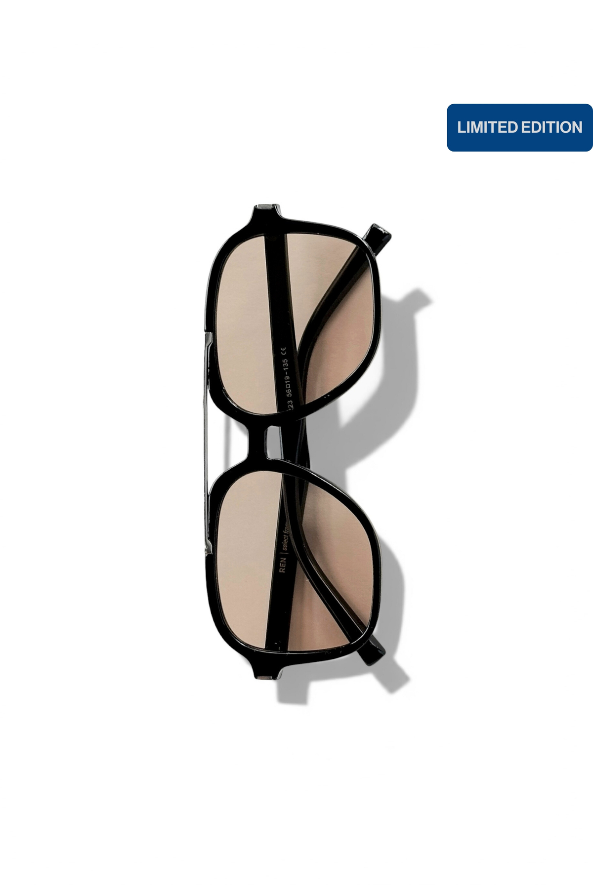 REN EYEWEAR ELORA Oversize Köşeli Pilot Kadın Güneş Gözlüğü Siyah Çerçeve UV400 Limited Edition - Görsel 2