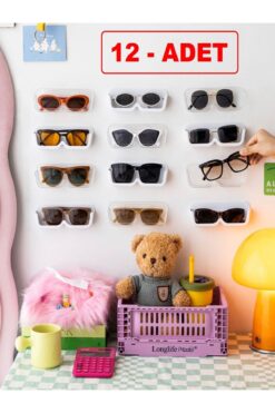 Özasya AVM 12 ADET Gözlük Düzenleyici Raf ŞEFFAF SET