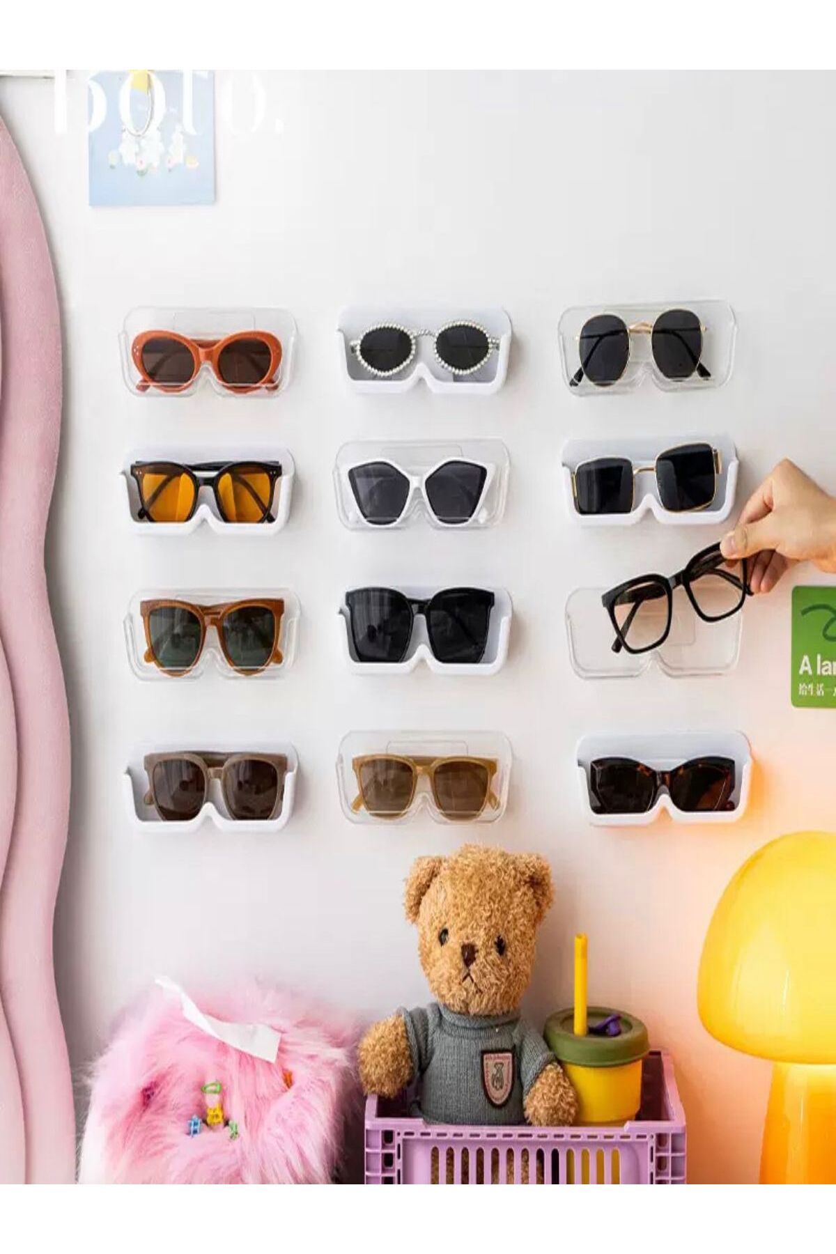 Özasya AVM 12 ADET Gözlük Düzenleyici Raf ŞEFFAF SET - Görsel 2