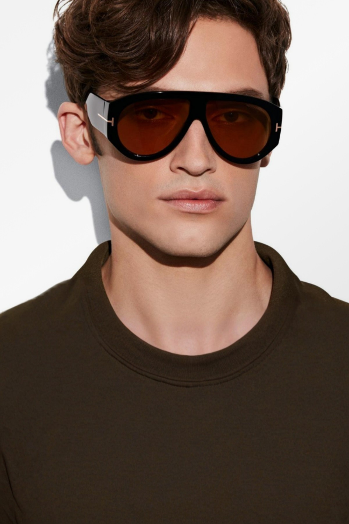 Chunky Frame Jaun Vintage Siyah Sarı Unisex Güneş Gözlüğü - Görsel 2