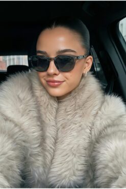 Eyesofia Gemerek Duman Mavi Siyah Unisex 2025 Yılı Yeni Sezon Güneş Gözlüğü