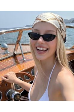 ZENIT Rusban siyah renkli cateye kadın güneş gözlüğü | Uv400 korumalı ve 50 ekartman