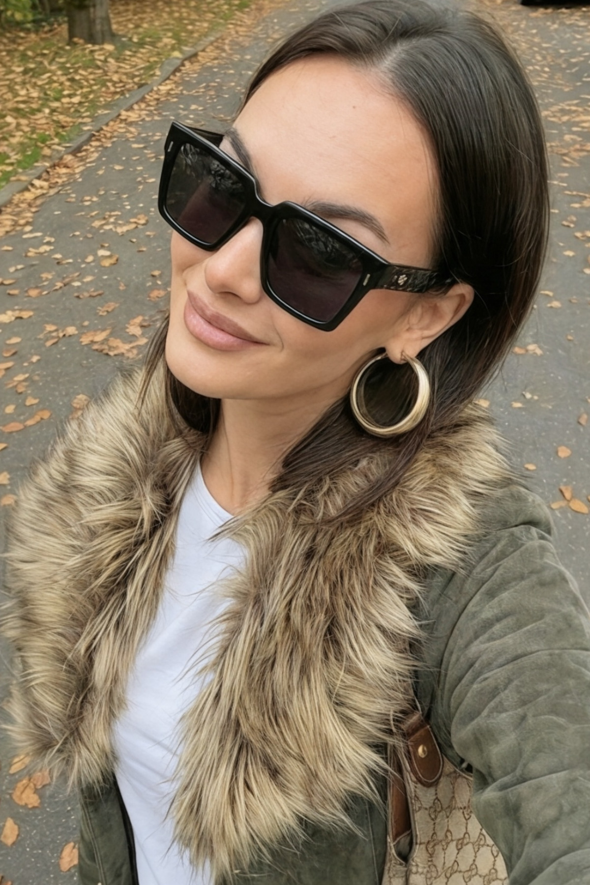 Eyesofia Fiore Siyah Yeni Sezon Vintage Popüler Lüx Kadın Güneş Gözlüğü - Görsel 2