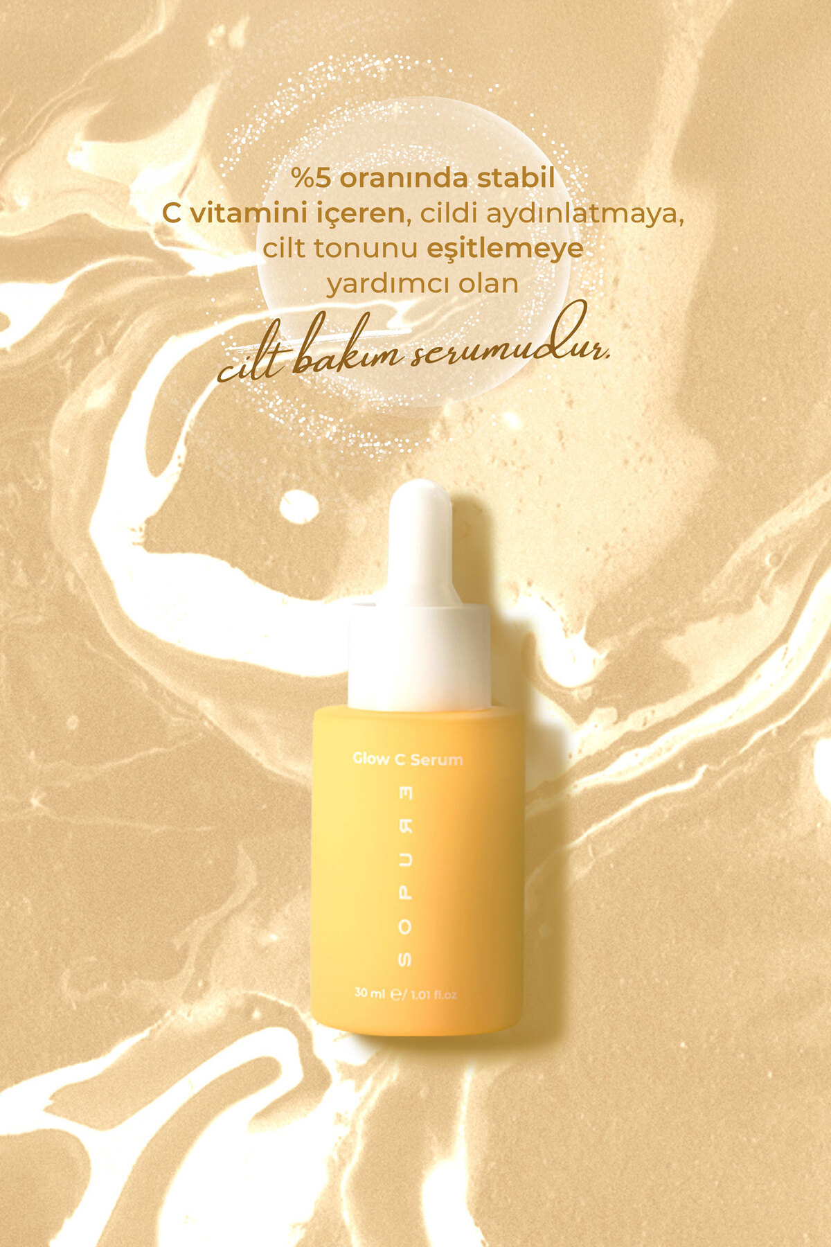 Sopure Glow C Serum-aydınlatıcı %5 C Vitamini Serumu - Görsel 2