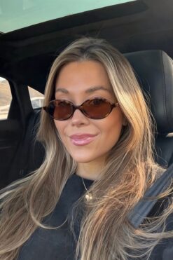 REN EYEWEAR MİUX LEOPAR kahverengi GÜNEŞ GÖZLÜĞÜ OVAL 2024 YENİ SEZON POPÜLER uv400 /