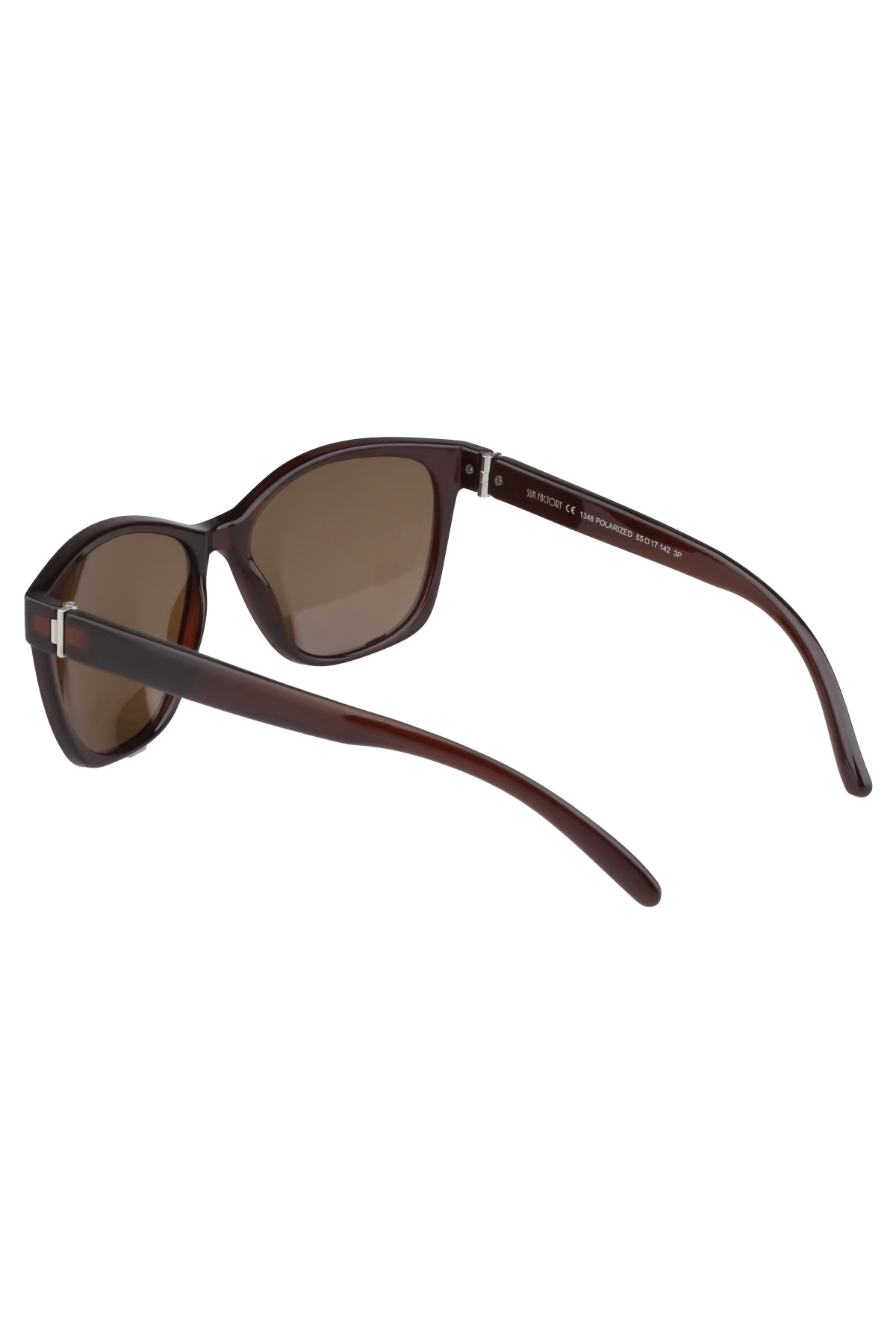 sun factory Polarize Kahverengi Unisex Güneş Gözlüğü 1348 C8484 - TR90 Esnek Dayanıklı Çerçeve - Görsel 3